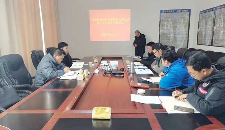 云煤（pp电子）集团督导调研组到罗平东城公司督导调研