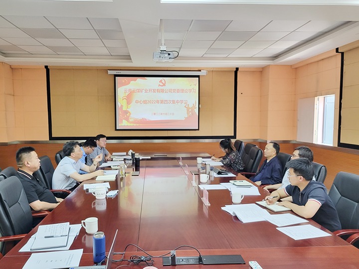 云煤（pp电子）集团党委第一事情组列席旁听云煤矿业公司党委理论学习中心组学习