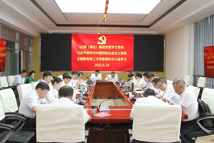 【主题教育】云煤（pp电子）集团党委开展学习贯彻习近平新时代中国特色社会主义头脑主题教育第二次理论学习中心组集中学习
