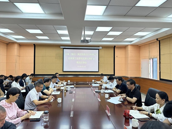 【聚焦云煤】云煤（pp电子）集团党委2023年第二轮巡察第三巡察组向云南云煤矿业开发有限公司反响巡察情形